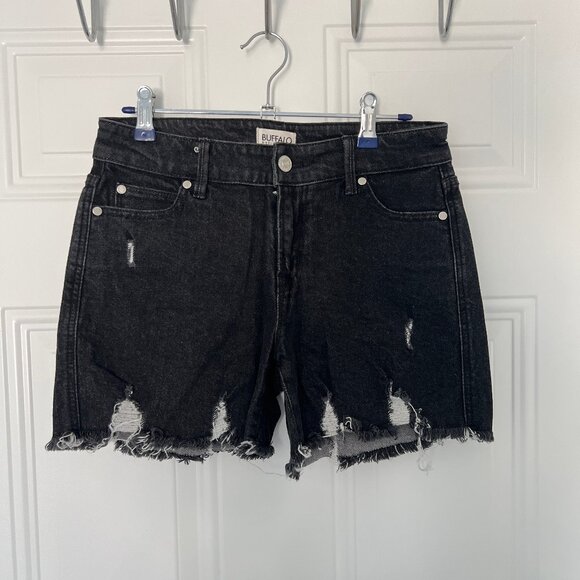 Buffalo Black Denim Shorts - Picture 1 of 2